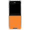Orange Galaxy Z Flip6 Clear Case